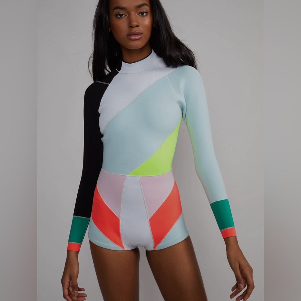 Cynthia Rowley Colorblocked Long-Sleeve Wetsuit